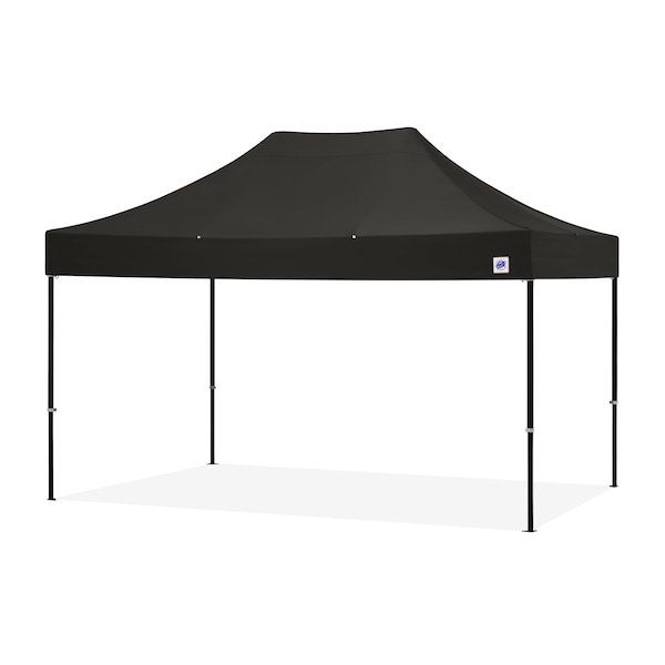 TAA Compliant Endeavor Shelter, 10' W x 15' L, Black Aluminum Frame, Black Vented Top